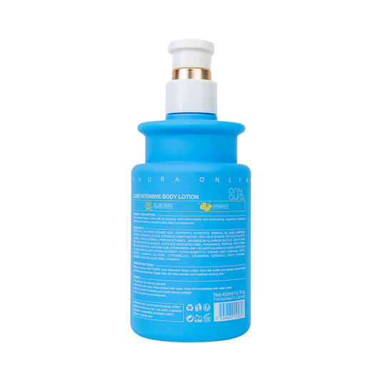 Only Aura Care Intensive Body Lotion 400ml - Deep Moisturizing Skincare Lotion for Dry Skin Repair, Long Lasting Hydration, S