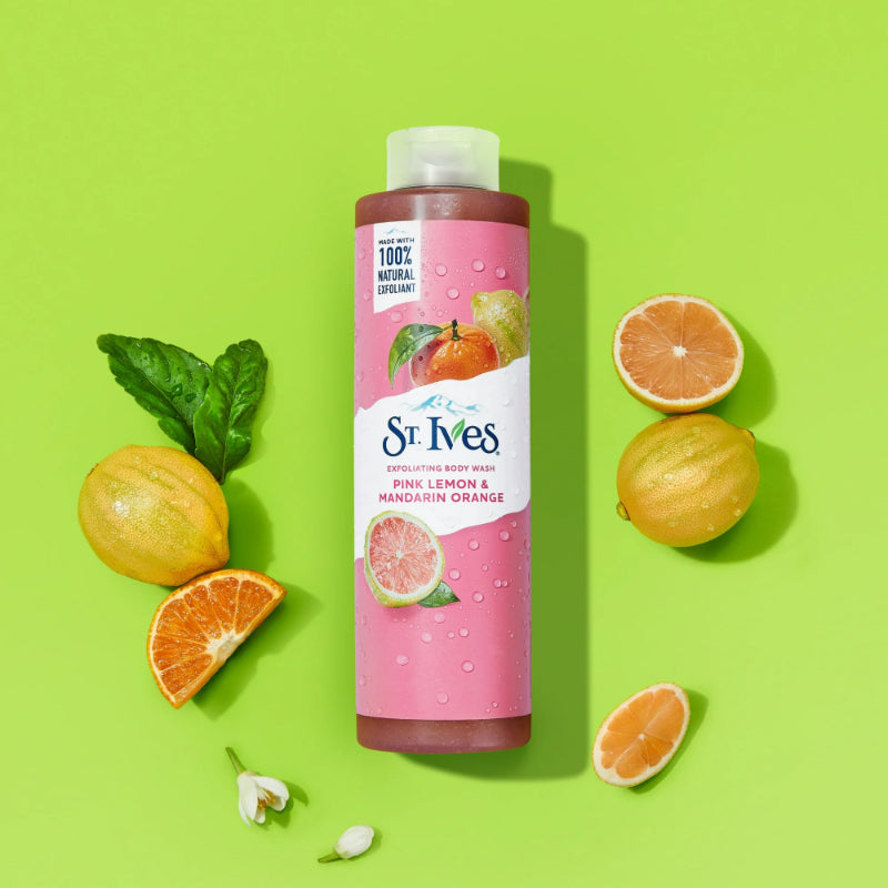 St.Ives Pink Lemon & Mandarin Orange Exfoliating Body Wash 650ml