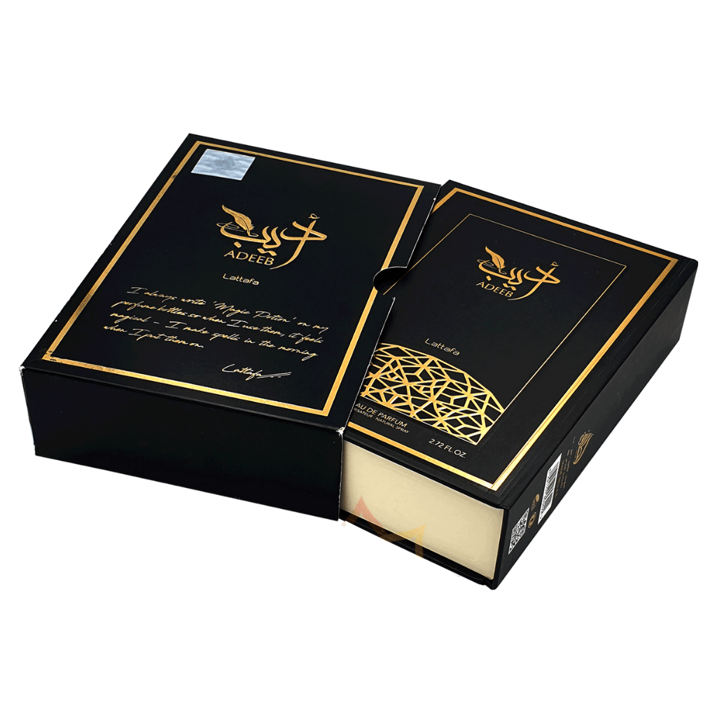 Lattafa Adeeb Eau De Parfum 80ml – Long Lasting Original Elegant Unisex Fragrance for Men & Women