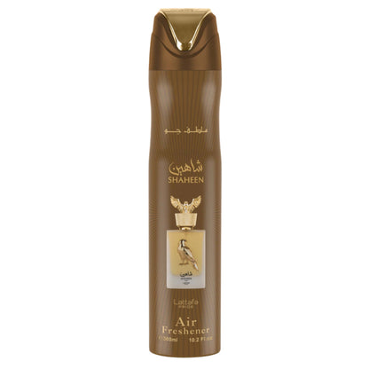 Lattafa Shaheen Air Freshener 300ml – Long Lasting Luxury Fresh Citrus Woody Room Spray for Home & Office