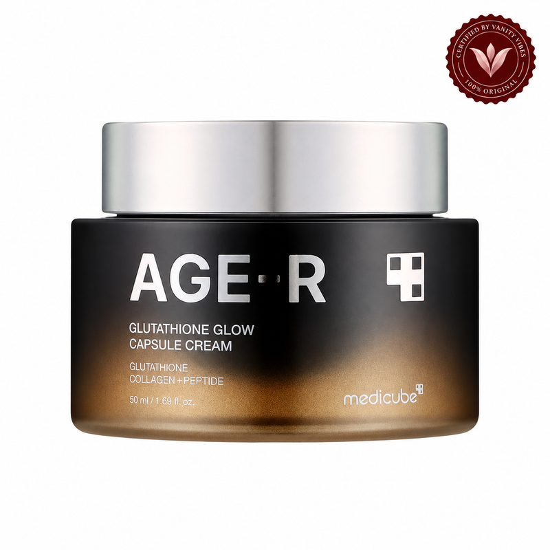 Medicube AGE-R Glutathione Glow Capsule Cream 50 ml Brightening & Anti-Aging Care (K Beauty) — Vanity Vibes sealed product photo