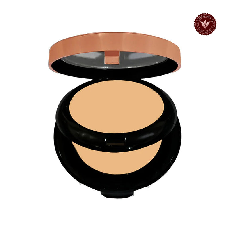 Glamorous Face Invisible Matte Long Lasting Double Compact Powder (Shade:02) white-background product image with Vanity Vibes badge