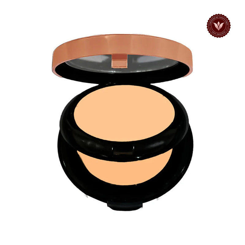 Glamorous Face Invisible Matte Long Lasting Double Compact Powder (Shade:03) white-background product image with Vanity Vibes badge