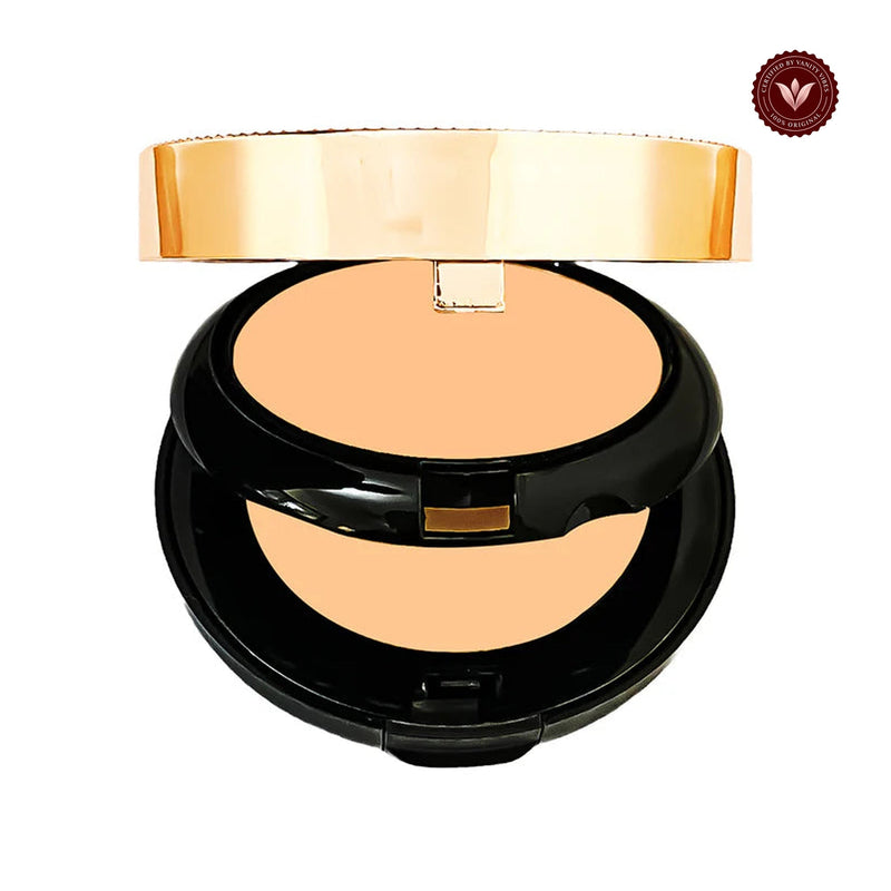 Glamorous Face Ultra Beauty 24H Fresh Wear Double Compact Powder (Shade:03) white-background product image with Vanity Vibes badge
