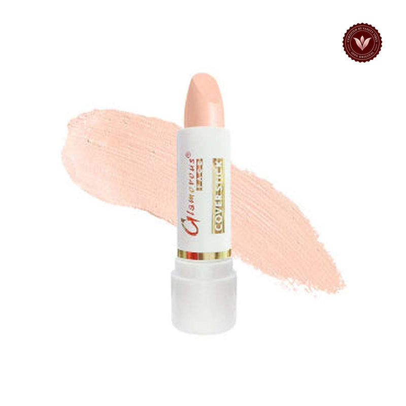 Glamorous Face Concealer Cover Stick (Shade:Ivory 03) white-background product image with Vanity Vibes badge