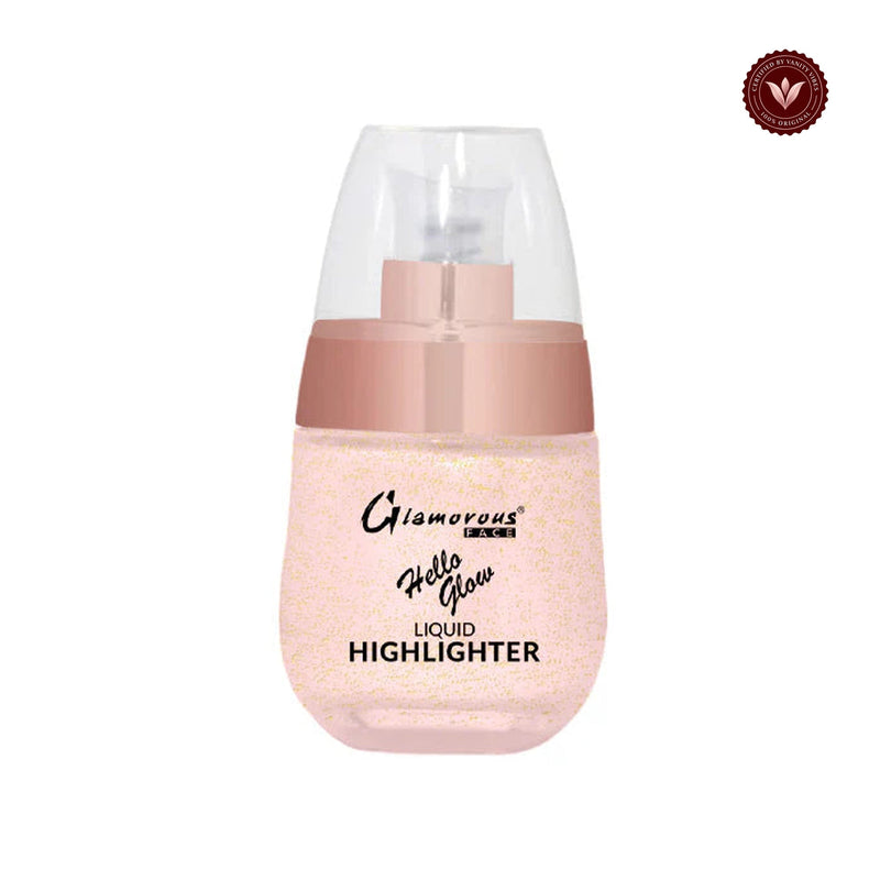 Glamorous Face Hello Glow Liquid Highlighter (Shade:01) white-background product image with Vanity Vibes badge