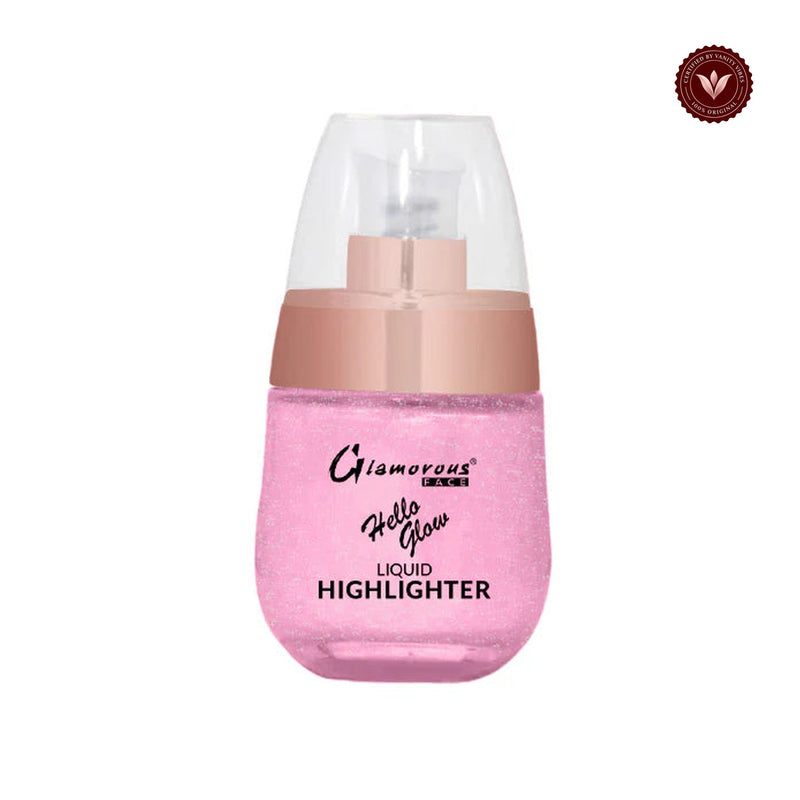 Glamorous Face Hello Glow Liquid Highlighter (Shade:05) white-background product image with Vanity Vibes badge