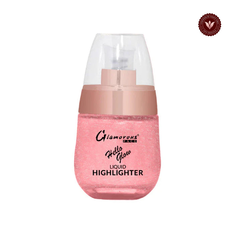 Glamorous Face Hello Glow Liquid Highlighter (Shade:04) white-background product image with Vanity Vibes badge