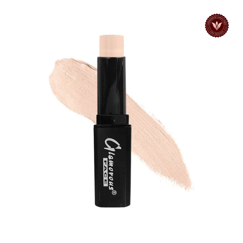 Glamorous Face foundation Stick Black (Color:1W) white-background product image with Vanity Vibes badge