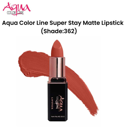 Aqua Color Line Super Stay Matte Lipstick (Shade:362)