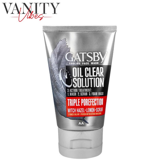 Gatsby Oil Clear Solution Triple Protection Face Wash Oil Control 100g