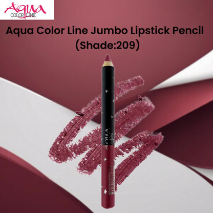 Aqua Color Line Jumbo Lipstick Pencil (Shade:209)