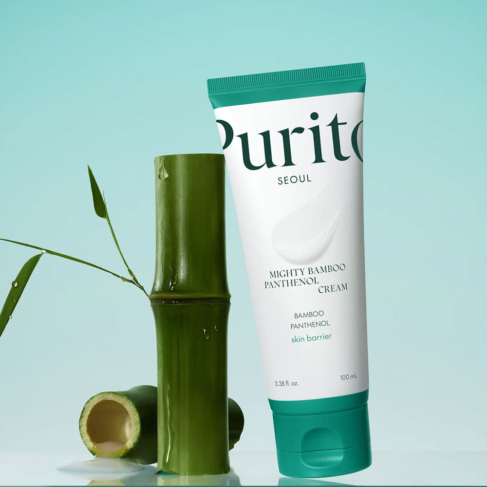 Purito Mighty Bamboo Panthenol Cream 100 ml Deep Moisturizing & Skin Barrier Repair (K Beauty)