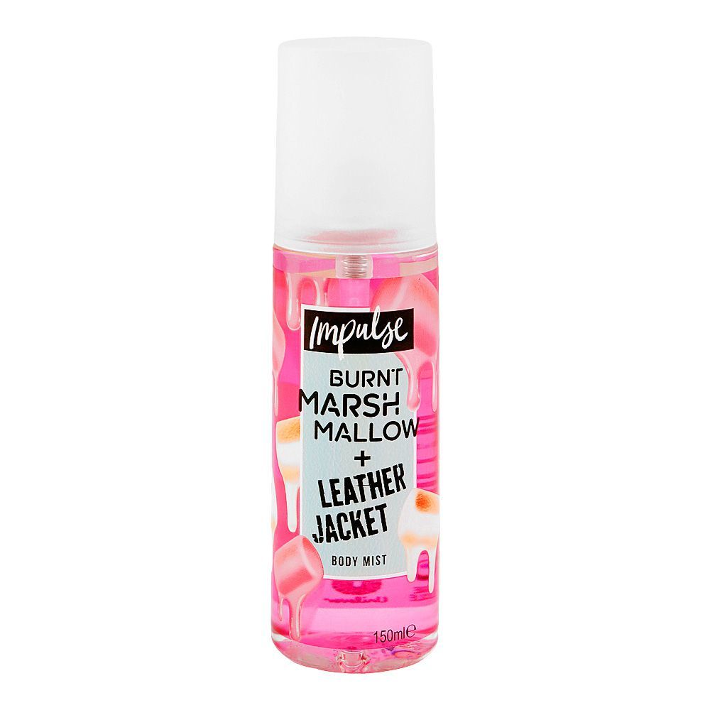 Impulse Burnt Marshmallow + Leather Jacket Body Mist 150ml – Long Lasting Body Mist for Women, Sweet Warm Fragrance, Daily Re