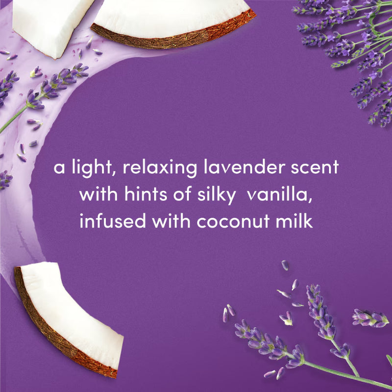 Dove Exfoliating Body Polish Crushed Lavender & Coconut Milk 298g – Gommage Exfoliant Pour Le Corps for Smooth Soft Skin