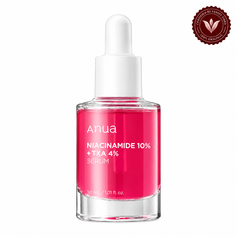 Anua Niacinamide 10% + TXA 4% Serum 30 ml Brightening Care & Dark Spot Correction (K Beauty) — Vanity Vibes sealed product photo