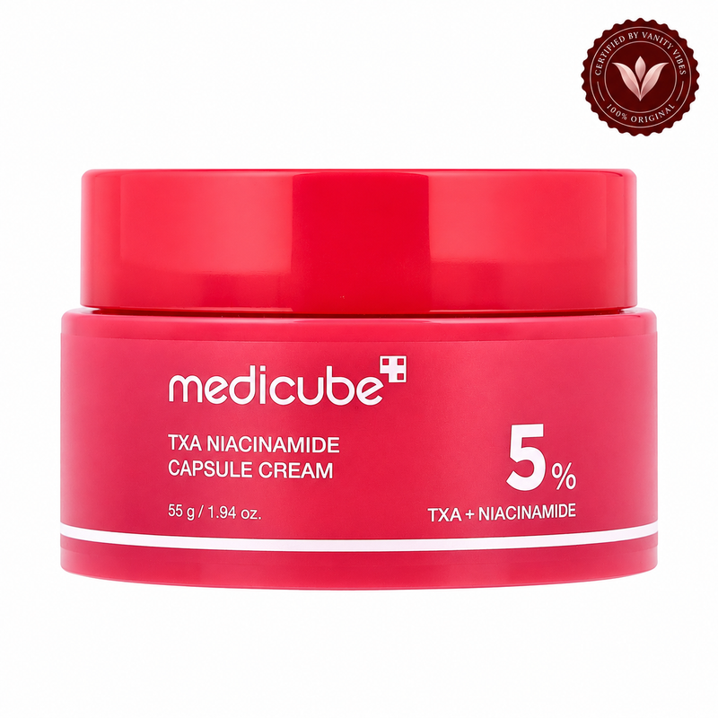 Medicube 5% TXA + Niacinamide Capsule Cream 55 g Intensive Brightening & Even Skin Tone (K Beauty) — Vanity Vibes sealed product photo