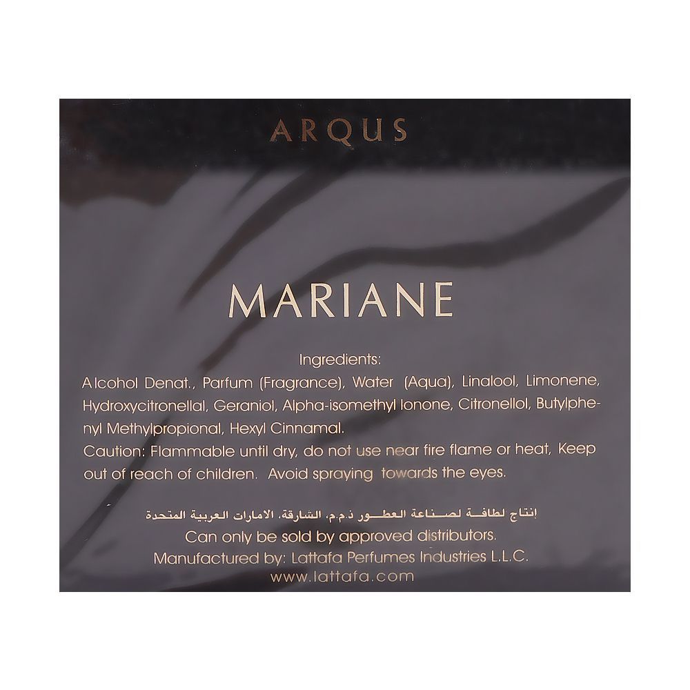 Arqus Mariane Intense For Him Eau de Parfum 100ml Long-Lasting Masculine Fragrance