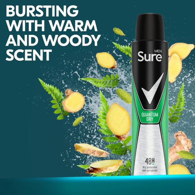 Sure Men 48hr Active Dry Antiperspirant Deodorant Spray