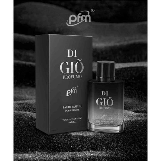 Di Gio Profumo PFM Pour Homme Eau de Parfum 100ml - Long Lasting Deep Aquatic Woody Aromatic Fragrance Perfume for Men Luxury