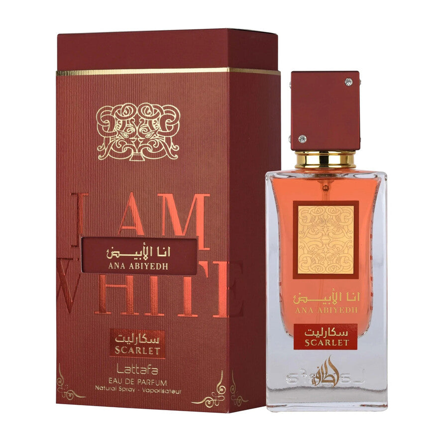 Lattafa Ana Abiyedh Scarlet Eau De Parfum 60ml – Long Lasting Elegant Floral Fragrance for Women