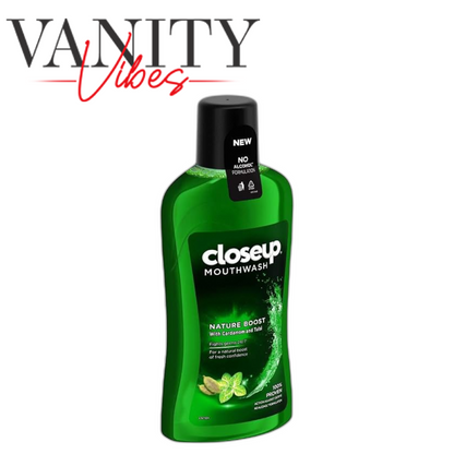 Closeup Nature Boost Mouthwash 500ml - Fresh Breath Daily Oral Care