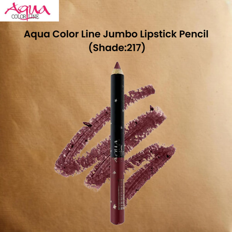 Aqua Color Line Jumbo Lipstick Pencil (Shade:217)