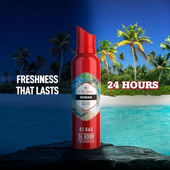 Old Spice Nomad 0% Gas Deodorant Body Spray 140ml for Men