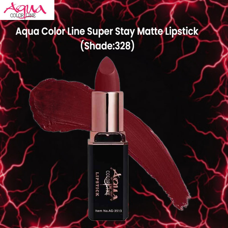 Aqua Color Line Super Stay Matte Lipstick (Shade:328)