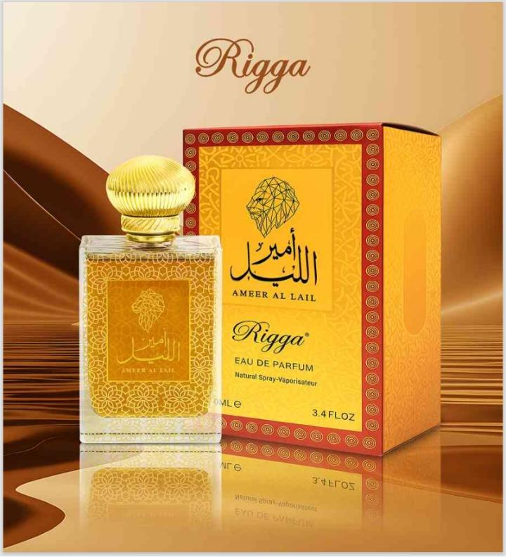 Rigga Ameer Al Lail Eau De Parfum 100ml – Long Lasting Rich Oriental Woody Spicy Fragrance Perfume for Men Strong Luxury Nigh