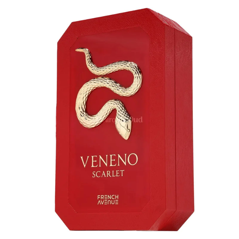 French Avenue Veneno Scarlet Eau De Parfum 100ml – Long Lasting Original Bold Unisex Fragrance for Men & Women