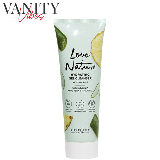 Oriflame Love Nature Hydrating Gel Cleanser With Organic Aloe vera & Pineapple 125ml