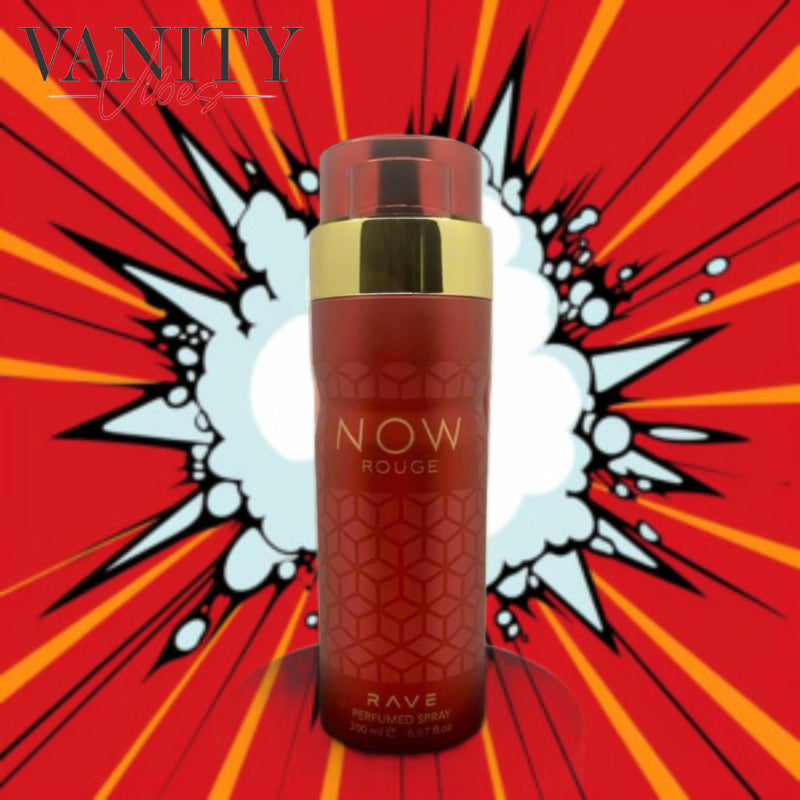 Rave Now Rouge By Lattafa perfumed body spray 200ml