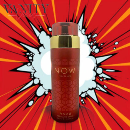 Rave Now Rouge By Lattafa perfumed body spray 200ml