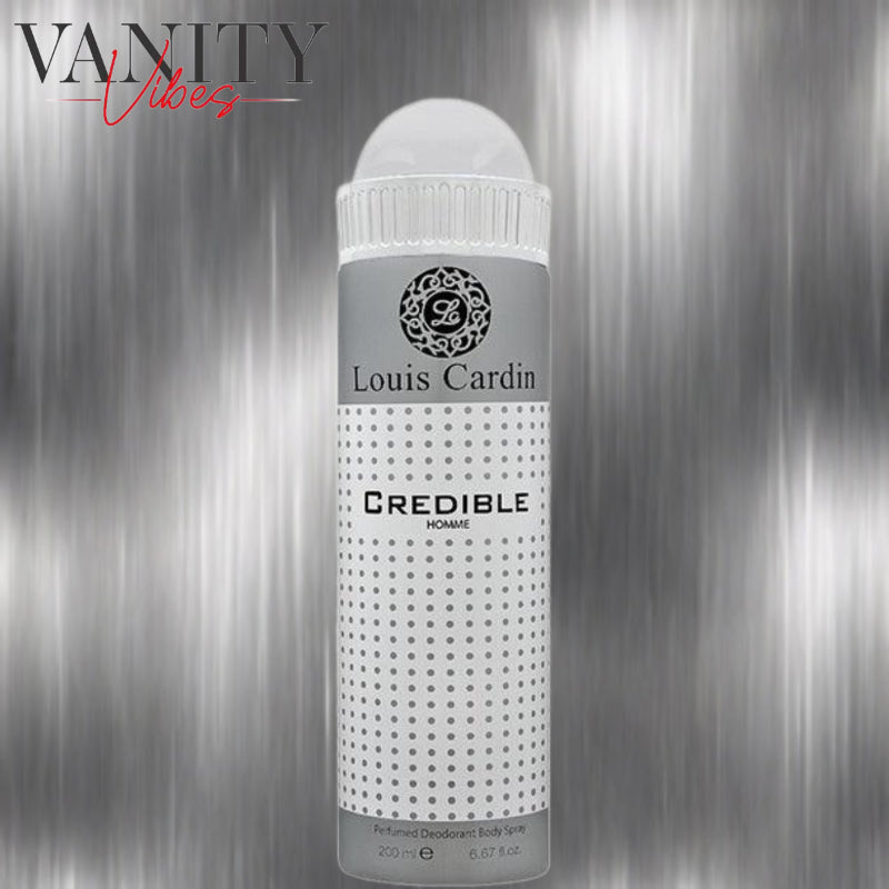 Credible Homme by Louis Cardin Perfumed Deodorant Body Spray for Men 200ml