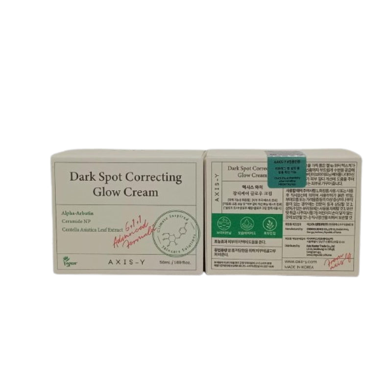 AXIS-Y Dark Spot Correction Glow Cream 50 ml Brightening & Even Skin Tone (K Beauty)