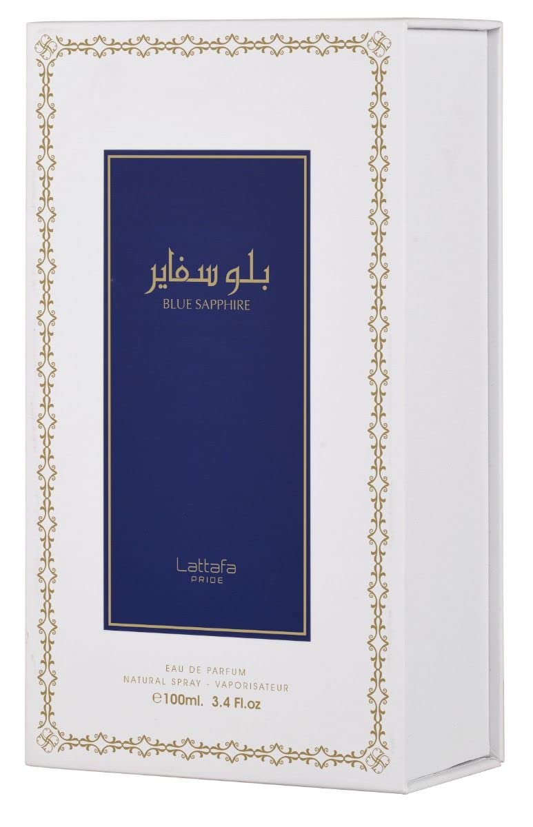 Lattafa Pride Blue Sapphir_e Eau de Parfum 100ml - Long Lasting Original Fresh Elegant Unisex Fragrance for Men & Women