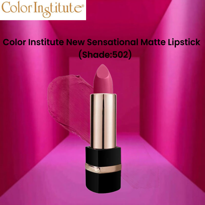 Color Institute New Sensational Matte Lipstick (Shade:502)