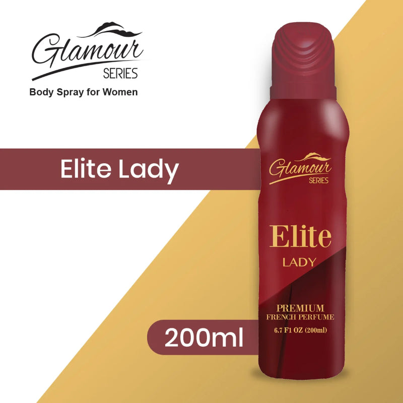 Glamour Series Elite Lady Premium Perfume 200ml - Long Lasting Luxury Fragrance for Women, Elegant & Fresh Scent