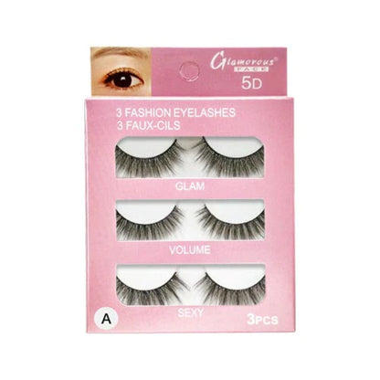 Glamorous Face 3×1 5D Eyelashes (GROUP A)