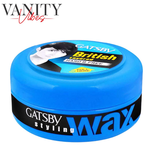 Gatsby British Layered Hard & Free Styling Wax 75gm
