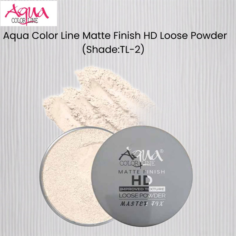 Aqua Color Line Matte Finish HD Loose Powder (Shade:TL-2)