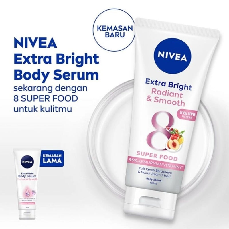 Nivea Extra Bright Radiant & Smooth Body Serum 180ml