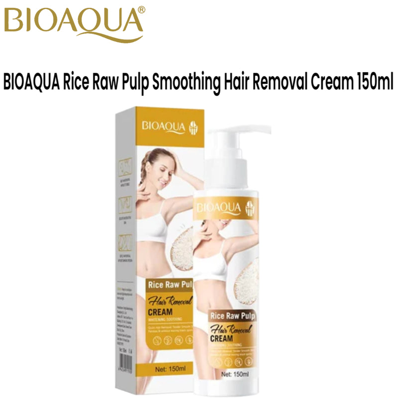 BIOAQUA Rice Raw Pulp Smoothing Hair Removal Cream 150ml