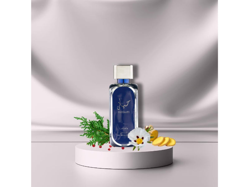 Lattafa Hayaati Blue Al Maleky EDP 100ml - Long Lasting Fresh Aquatic Unisex Perfume