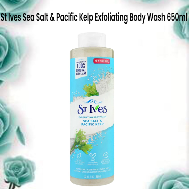 St Ives Sea Salt & Pacific Kelp Exfoliating Body Wash 650ml