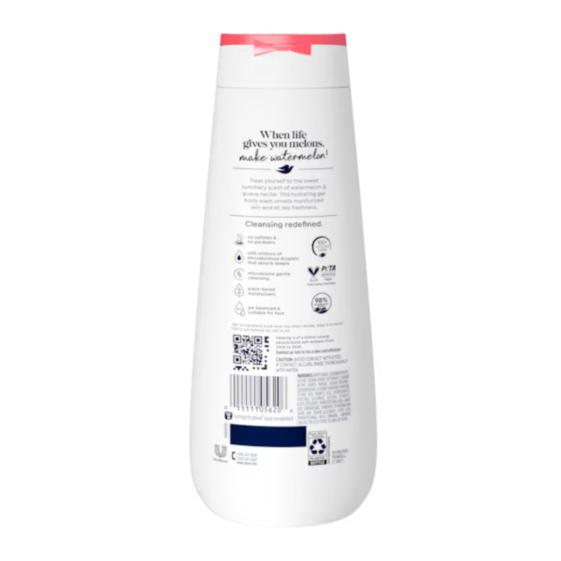 Dove Watermelon & Guava Nectar Body Wash 20 fl oz-591ml