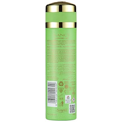 Sapil Green Nancy Body Spray for Women 200ml - Long Lasting Floral Fruity Fragrance Mist with All Day Freshness, Odor Protect