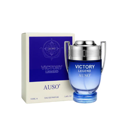 Auso Victory Legend Eau De Parfum 100ml – Long Lasting Fresh Spicy Woody Fragrance Perfume for Men Strong Masculine Daily Wea