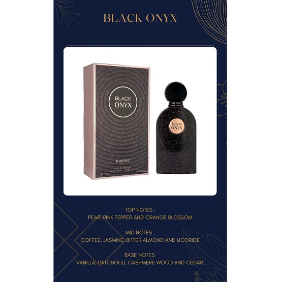 Faris Black Onyx by Fariis Parfums EDP 100ml for Men & Women